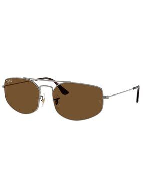 NEW RAY-BAN RB3845 Explorer 5 004/57 Gunmetal Polarized Sunglasses 60mm